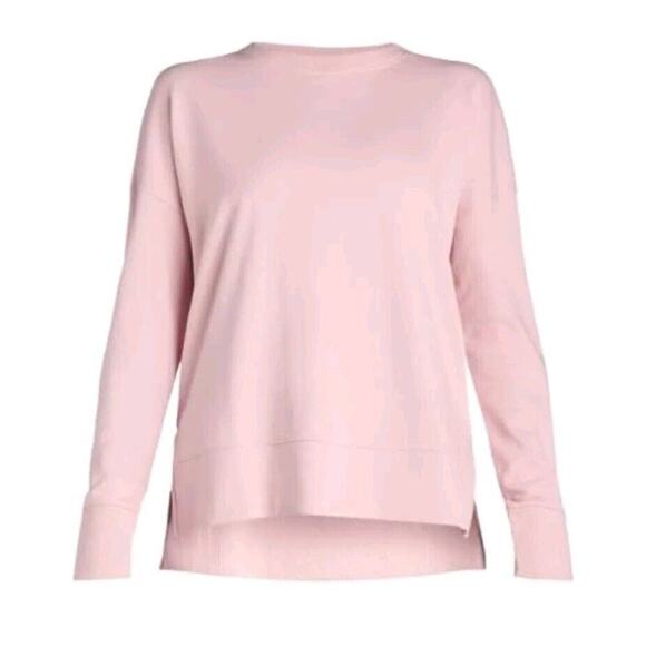 Womens Time & True XXL (2X) Pink Sweater Sweat Shirt Long Sleeves Crew Neck NWT - Picture 1 of 12